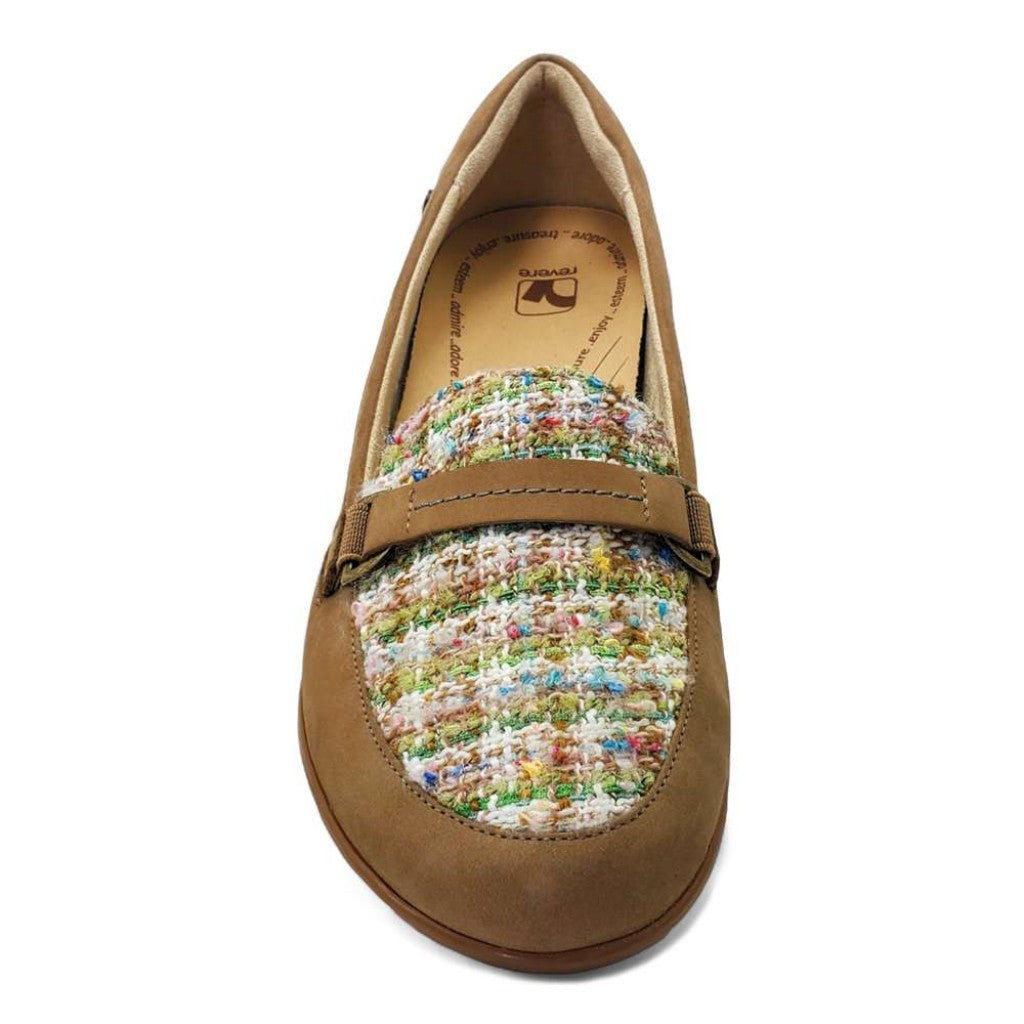 Revere Montmartre Wedged Women's Loafer - Toffee Nubuck - Product View - 5