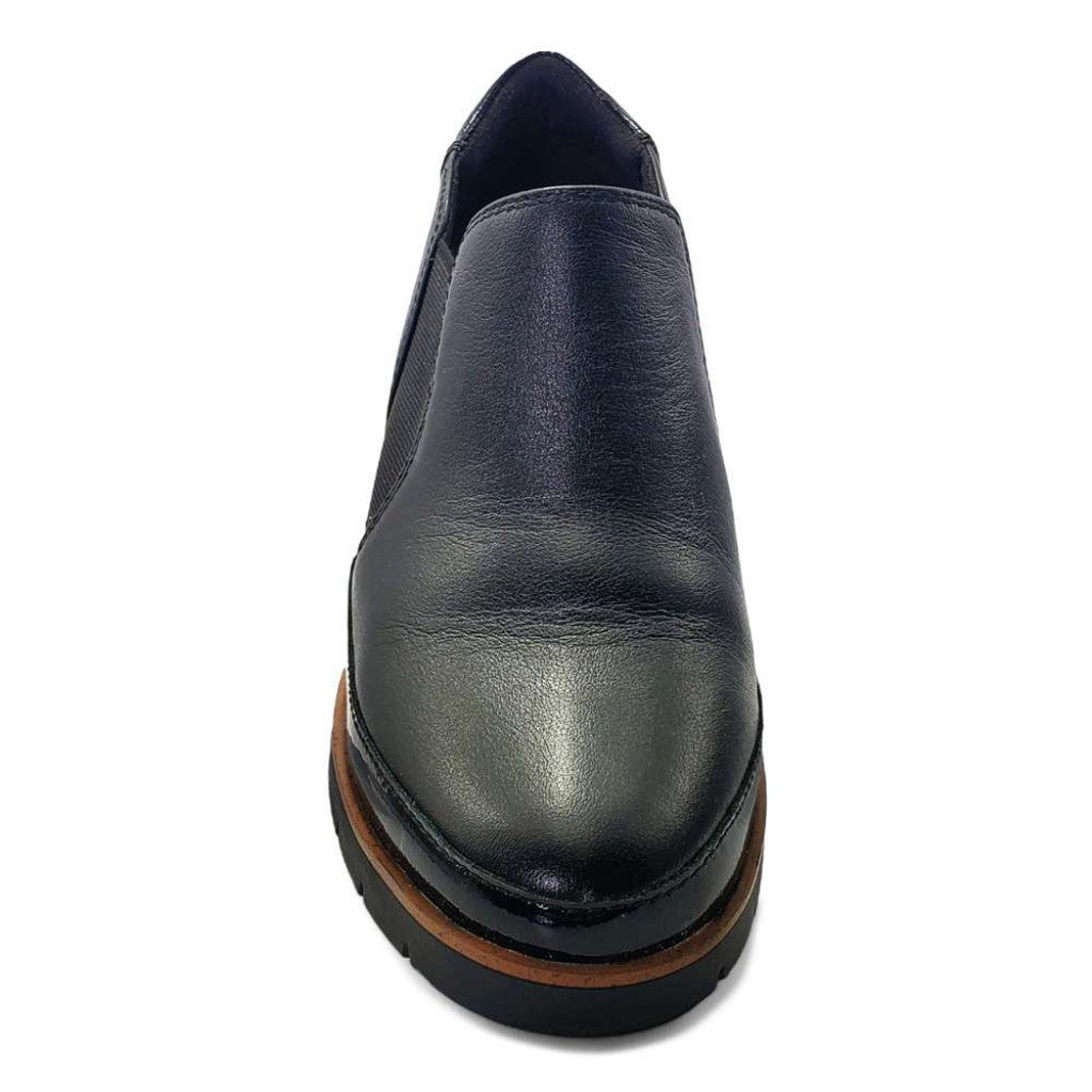 Revere Mykonos Wedge Arch Support Women's Loafer - Black - Product View - 5