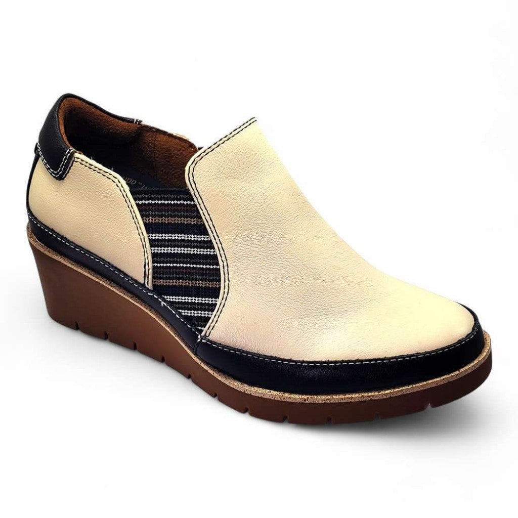 Revere Mykonos Wedge Arch Support Women's Loafer - Pebble - Product View - 1