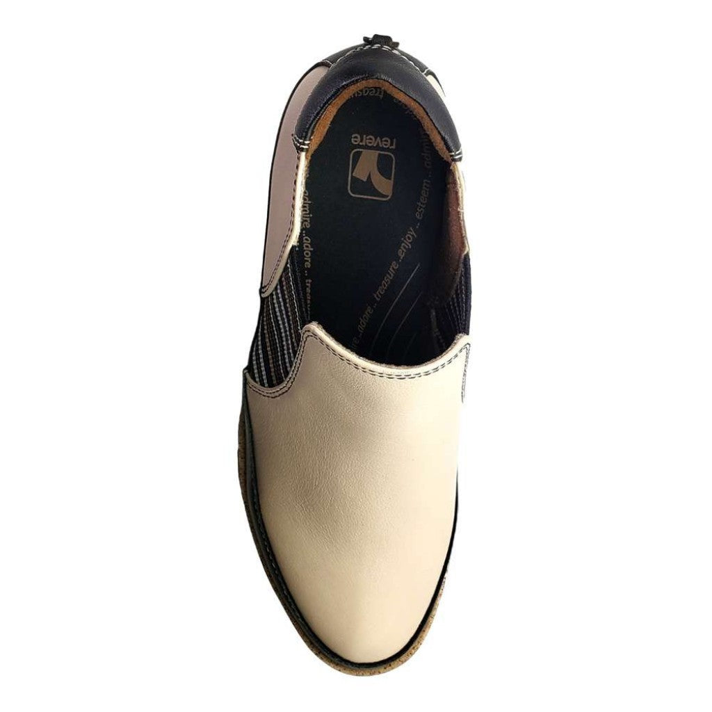 Revere Mykonos Wedge Arch Support Women's Loafer - Pebble - Product View - 4