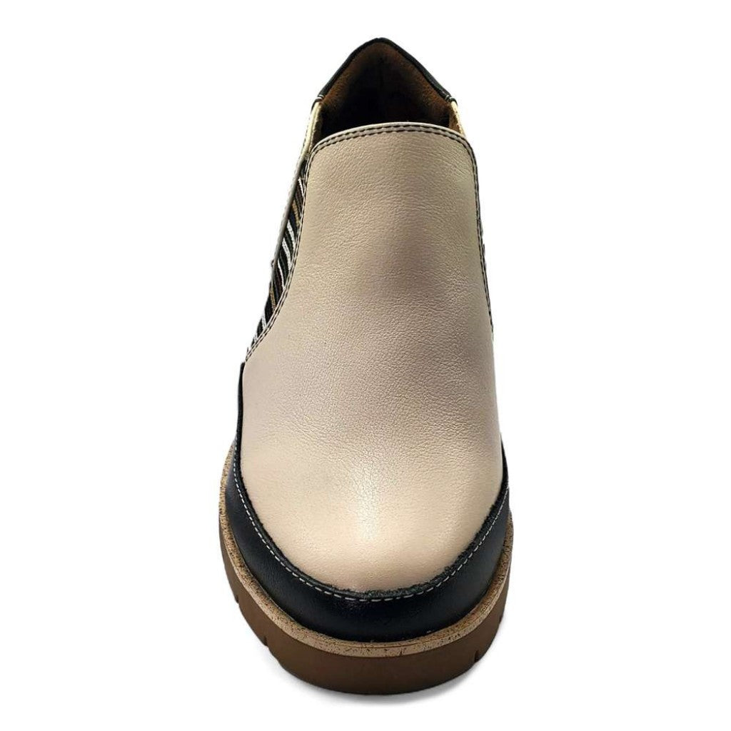 Revere Mykonos Wedge Arch Support Women's Loafer - Pebble - Product View - 5