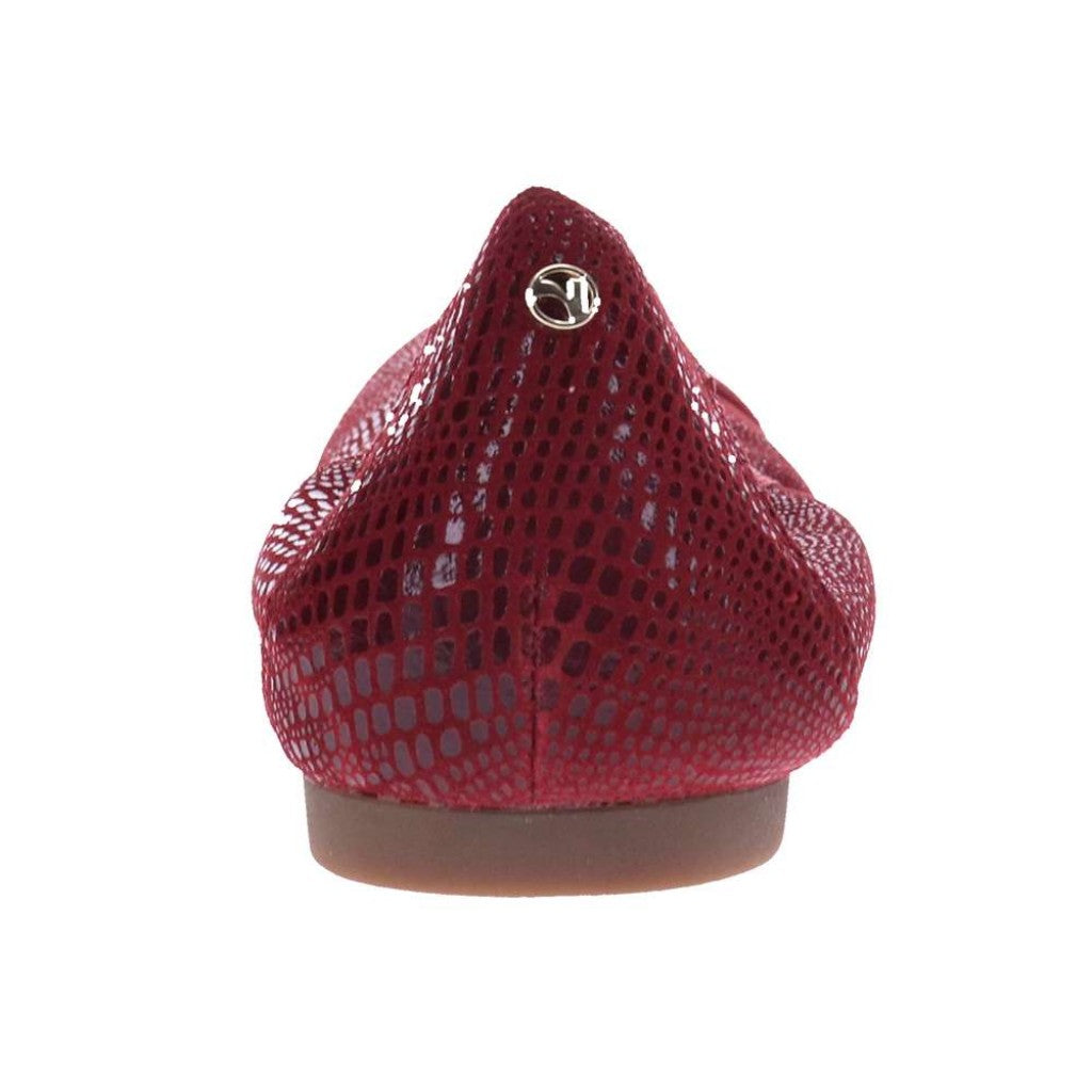 Revere Nairobi Ballet Supportive Comfort Women's Flat - Cherry Lizard - Product View - 6