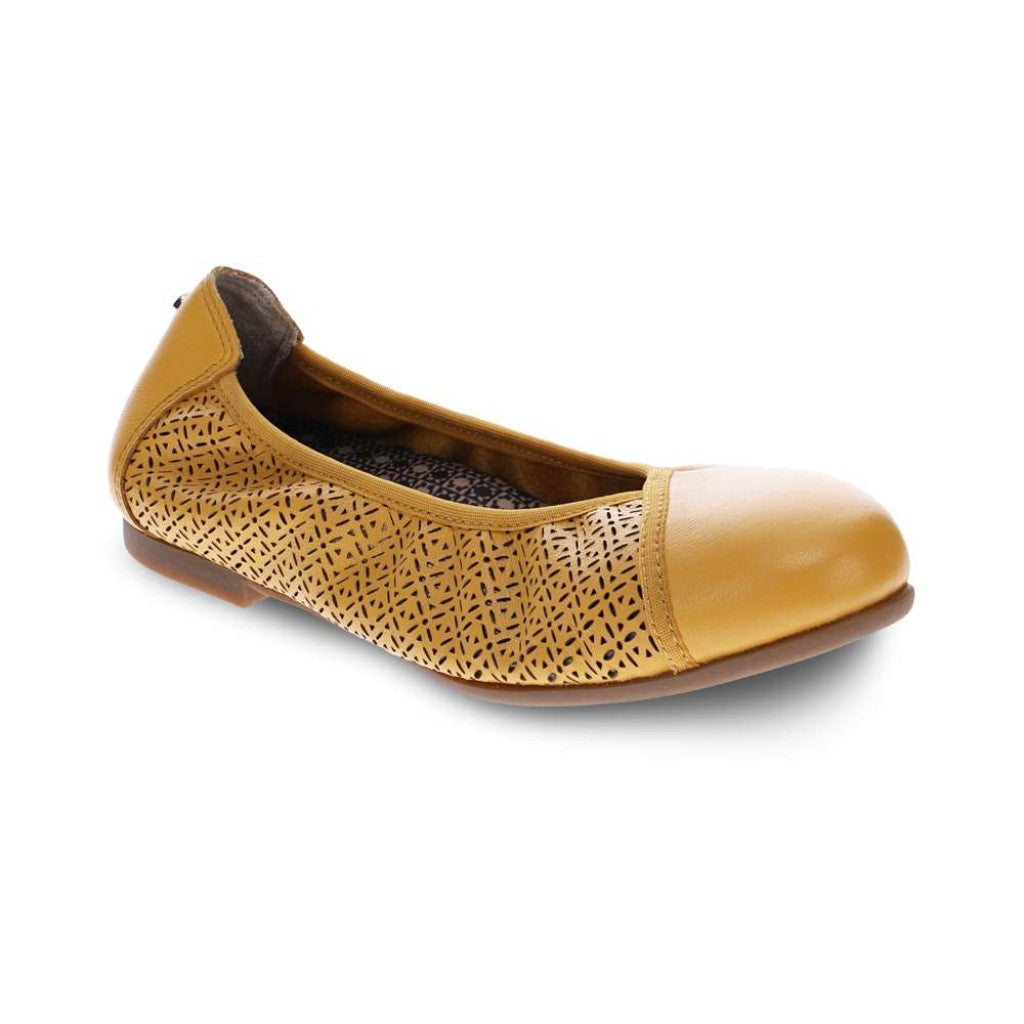 Revere Nairobi Ballet Supportive Comfort Women's Flat - Mustard - Product View - 1