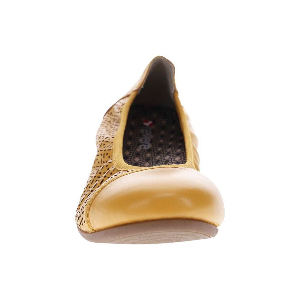 Revere Nairobi Ballet Supportive Comfort Women's Flat - Mustard - Product View - 5