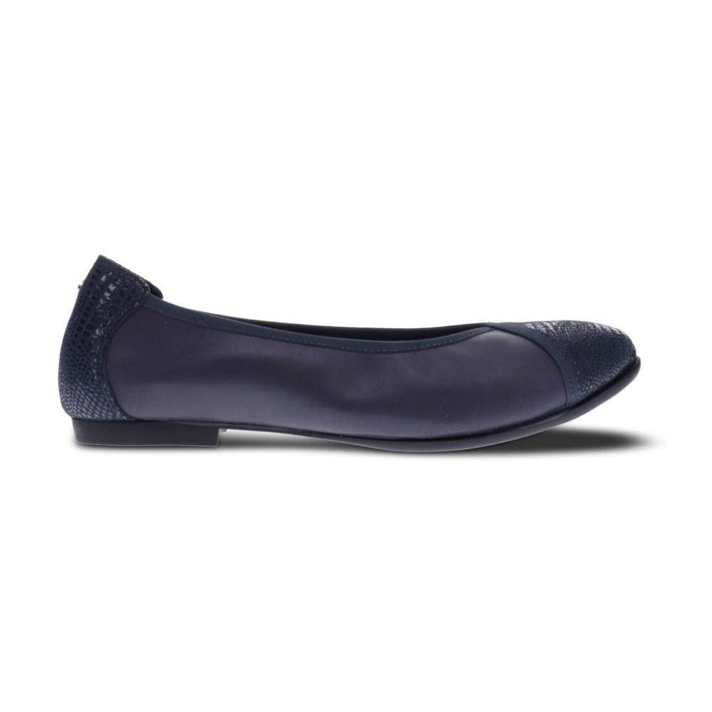 Revere Nairobi Ballet Supportive Comfort Women's Flat - Navy Lizard-sapphire - Product View - 2