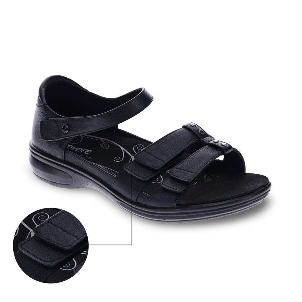 Revere Negara Women's Sandal - Black - Product View - 6