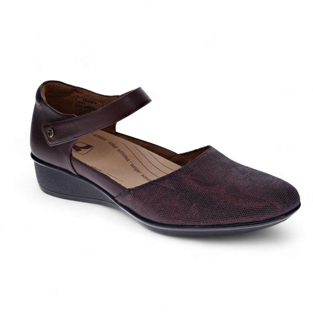 Revere Osaka Mary-Jane Removable Arch Support Women's Insole - Espresso Angle - Product View - 1