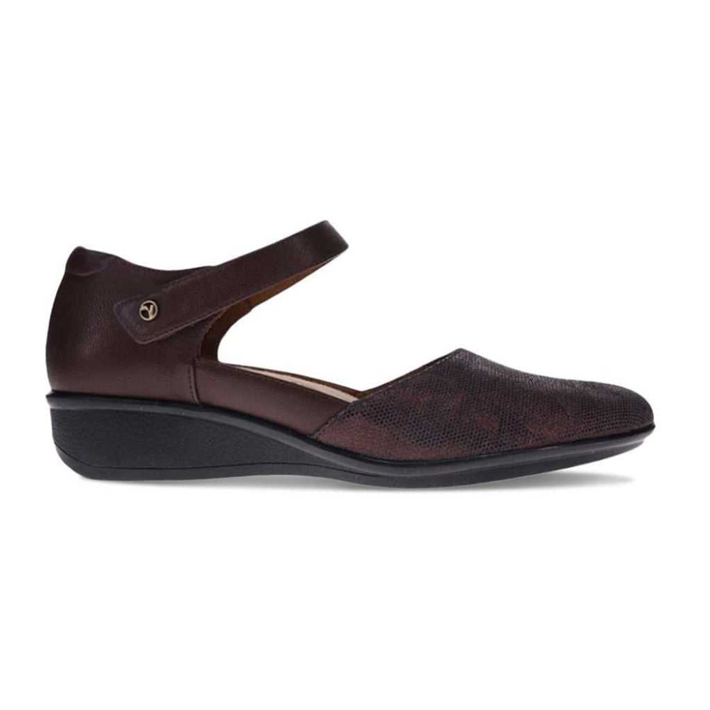 Revere Osaka Mary-Jane Removable Arch Support Women's Insole - Espresso Angle - Product View - 2