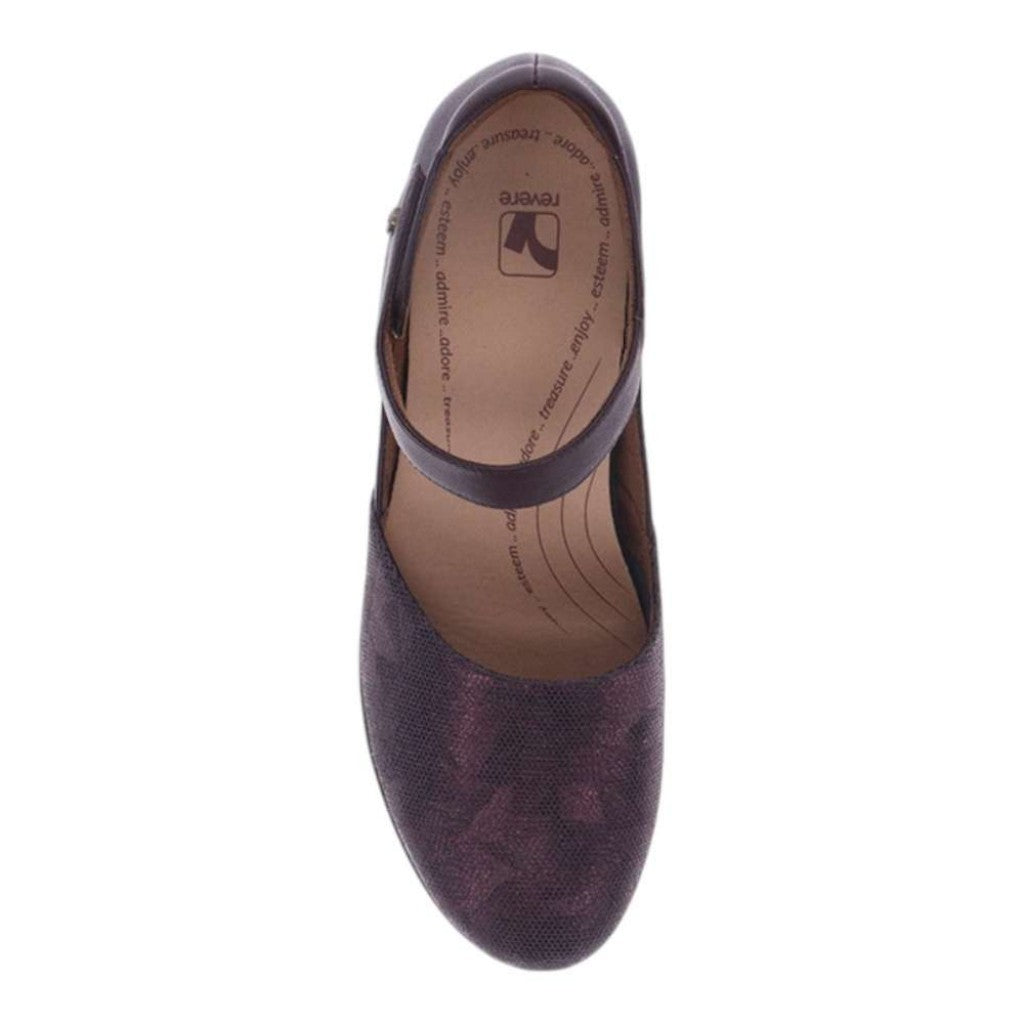 Revere Osaka Mary-Jane Removable Arch Support Women's Insole - Espresso Angle - Product View - 4