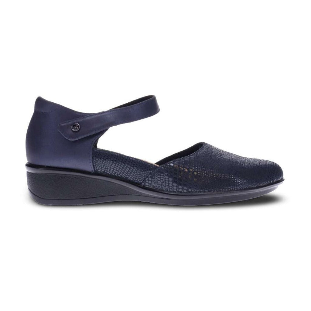 Revere Osaka Mary-Jane Removable Arch Support Women's Insole - Navy Lizard-sapphire - Product View - 2