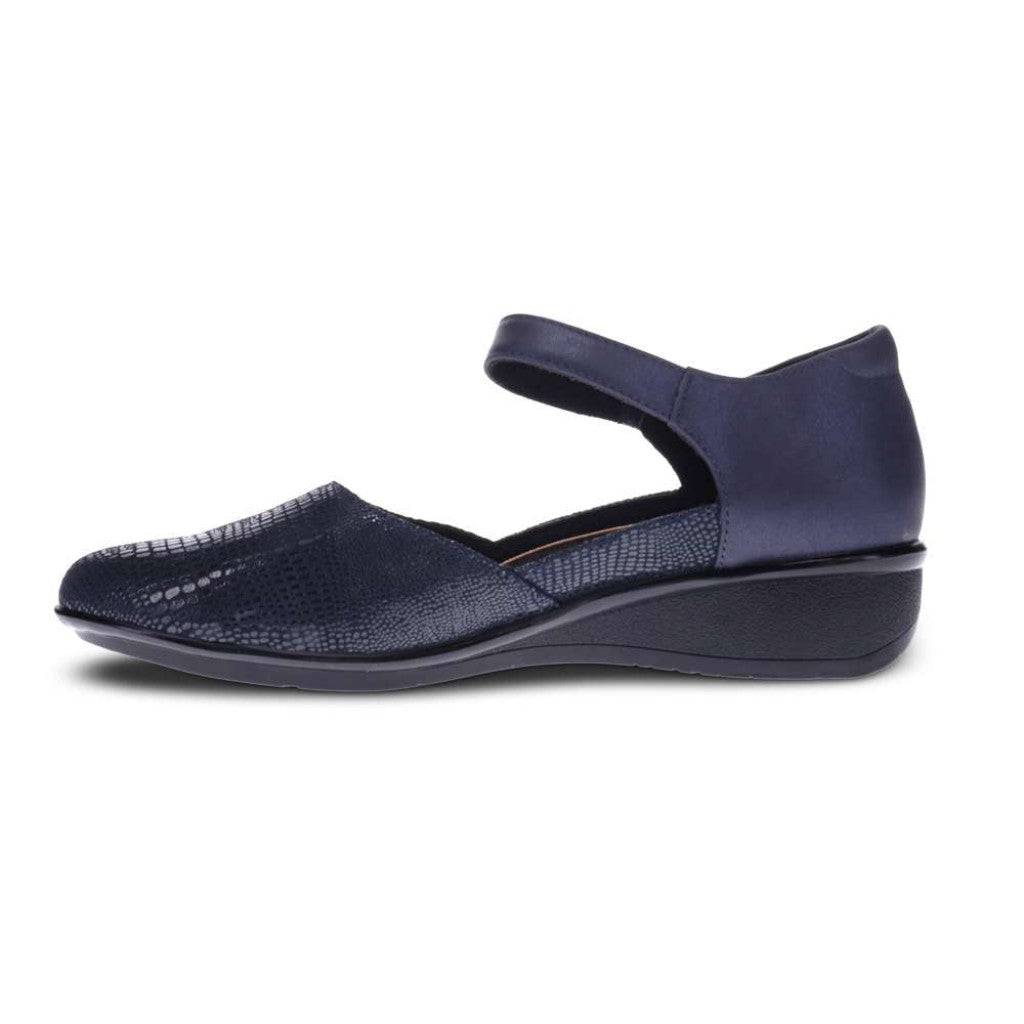 Revere Osaka Mary-Jane Removable Arch Support Women's Insole - Navy Lizard-sapphire - Product View - 3