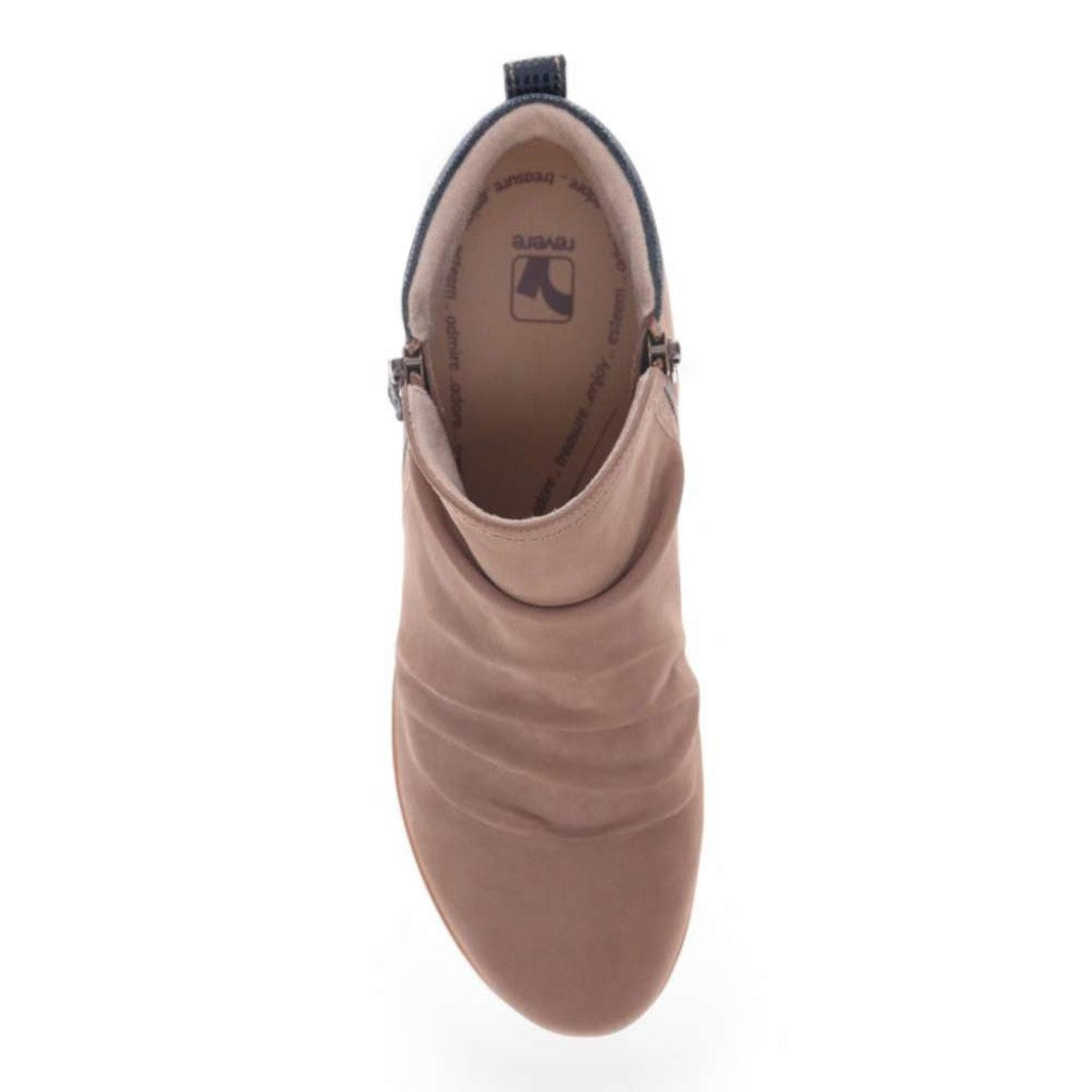 Revere Plymouth Women's Boot - Toffee Nubuck Navy Lizard - Product View - 4