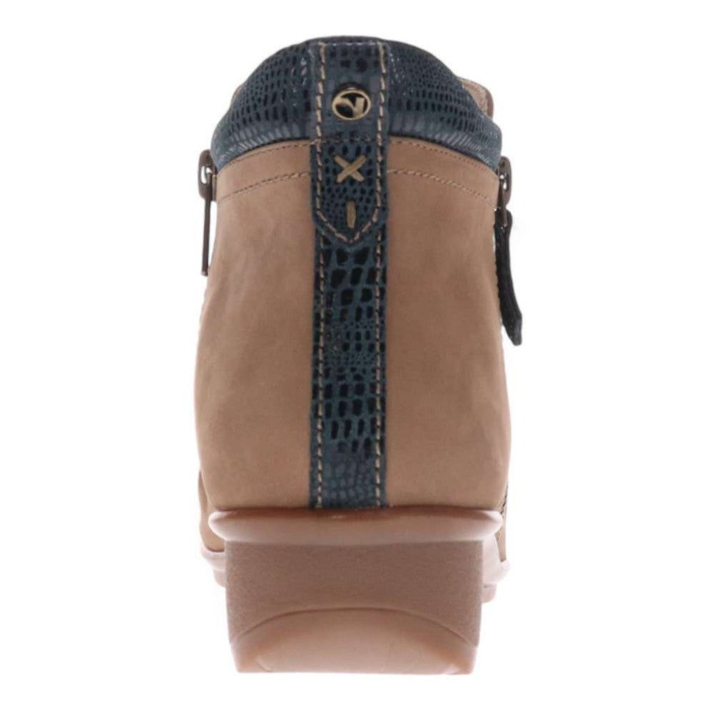 Revere Plymouth Women's Boot - Toffee Nubuck Navy Lizard - Product View - 8