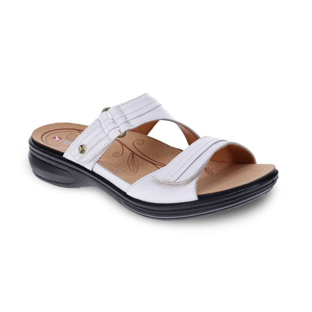 Revere Rio Removable Comfort Insert Adjustable Support Women's Slide - Coconut - Product View - 1