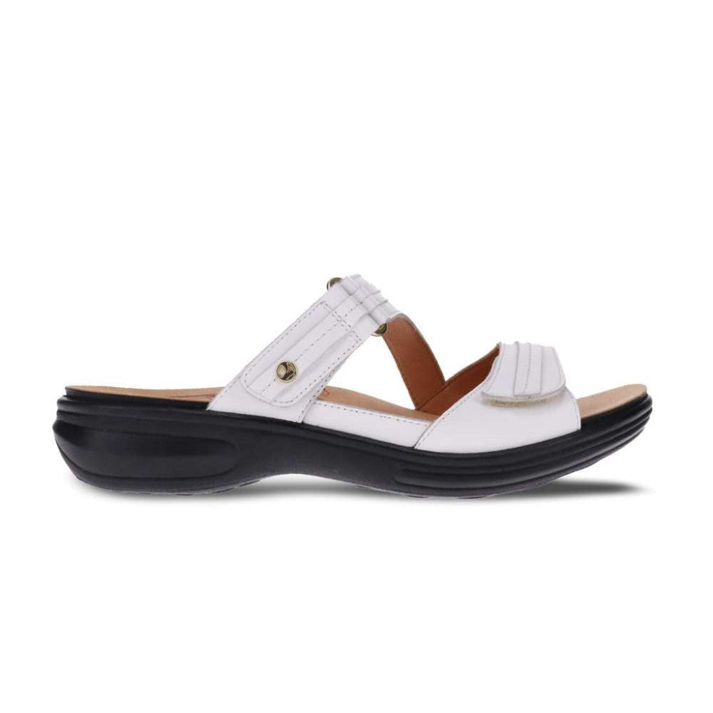 Revere Rio Removable Comfort Insert Adjustable Support Women's Slide - Coconut - Product View - 2