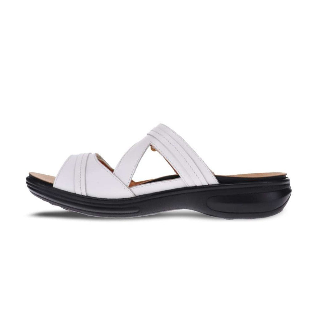 Revere Rio Removable Comfort Insert Adjustable Support Women's Slide - Coconut - Product View - 3