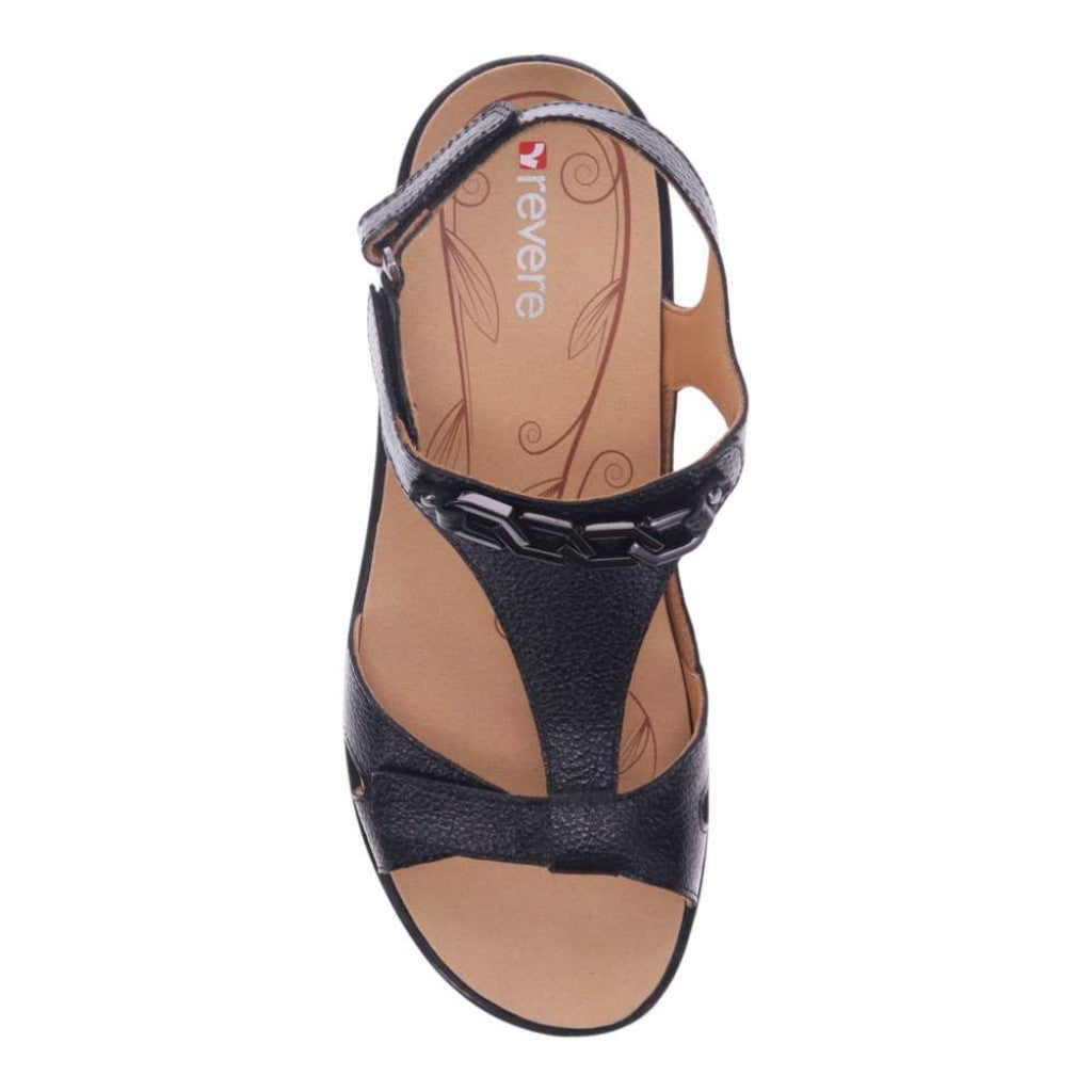 Revere Santa Clara Women's Sandal - Black Pebble - Product View - 4
