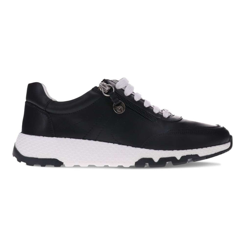 Revere Sapporo Zip Cushioned Support Women's Sneaker - Black - Product View - 2