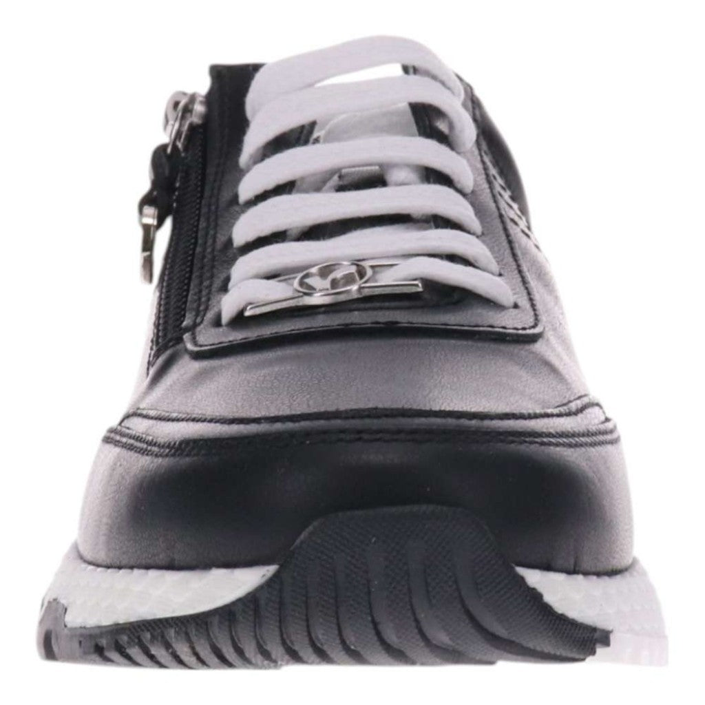 Revere Sapporo Zip Cushioned Support Women's Sneaker - Black - Product View - 4