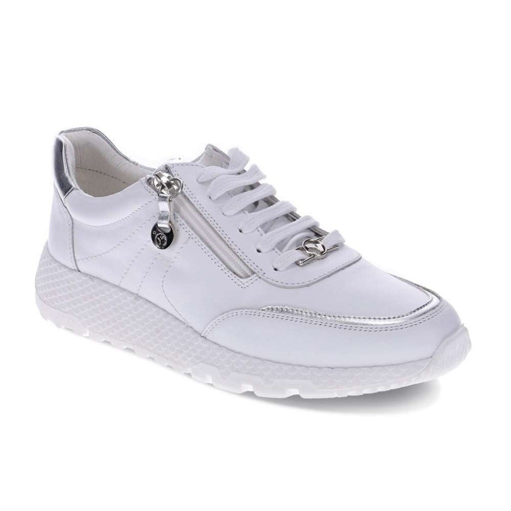 Revere Sapporo Zip Cushioned Support Women's Sneaker - White - Product View - 1