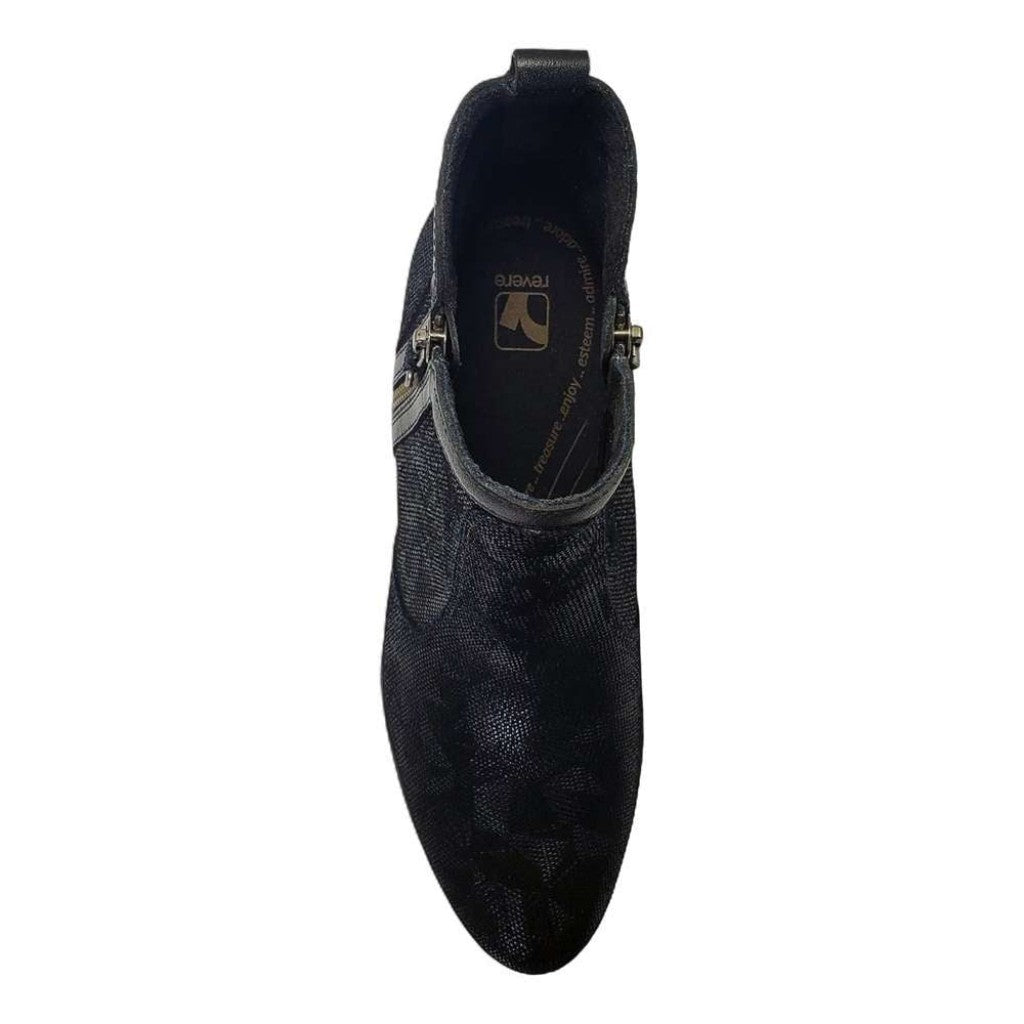 Revere Siena II Zip Ankle Women's Boot - Black Angle - Product View - 4