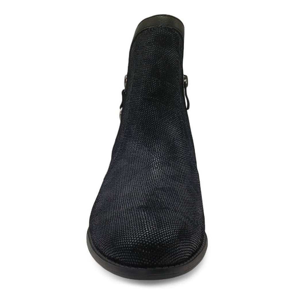 Revere Siena II Zip Ankle Women's Boot - Black Angle - Product View - 5