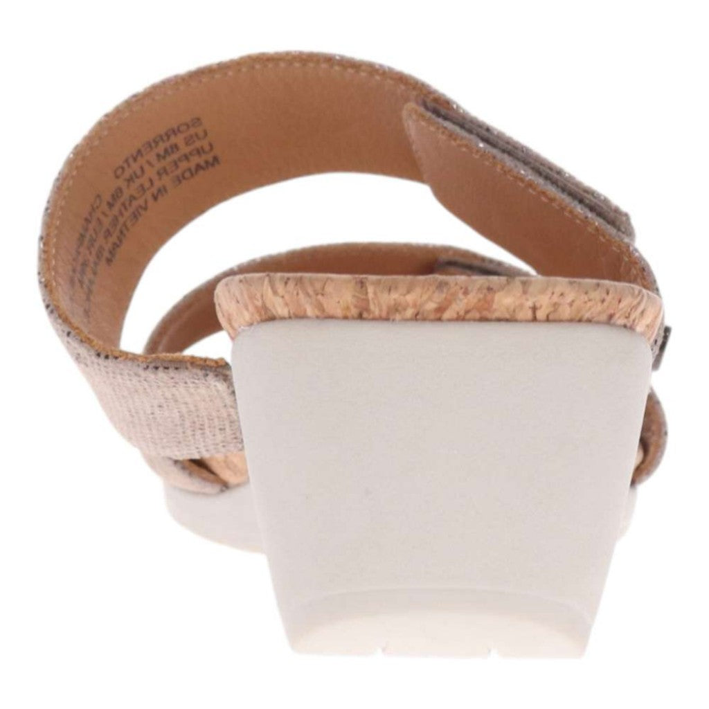 Revere Sorrento Wedge - Champagne Angle - Product View - 6