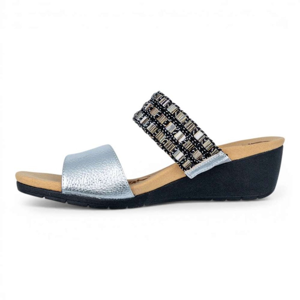 Revere Sorrento Wedge - Silver Multi - Product View - 3