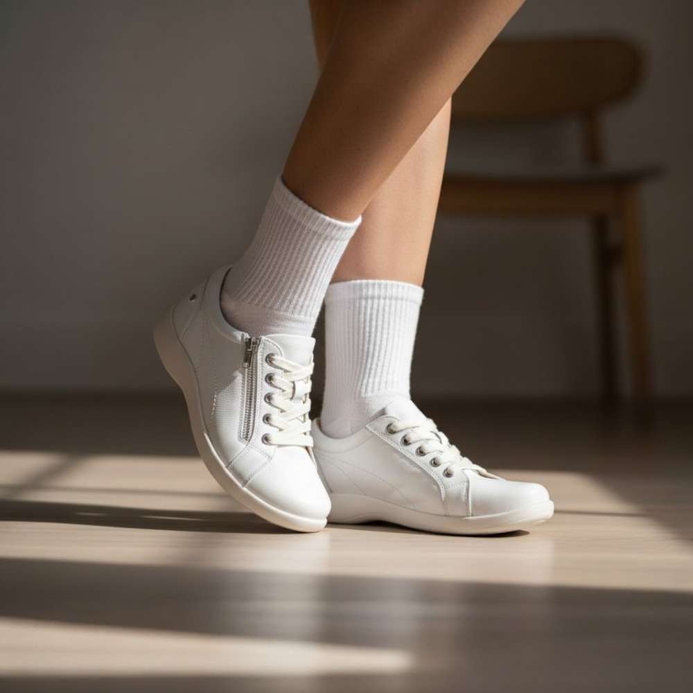 Revere Tampa Casual Sneaker - White - Lifestyle View - 6