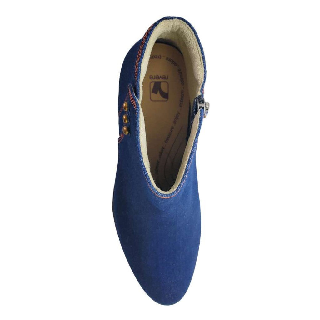 Revere Tiko Ankle Bootie Comfort & Support Women's Boot - Denim - Product View - 4