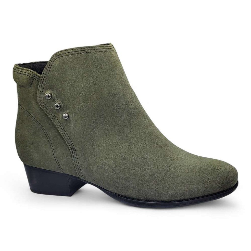 Revere Tiko Ankle Bootie Comfort & Support Women's Boot - Moss Suede - Product View - 14