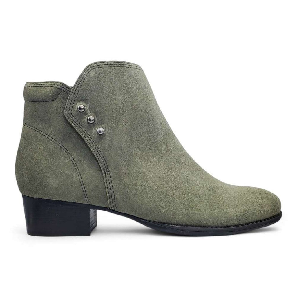 Revere Tiko Ankle Bootie Comfort & Support Women's Boot - Moss Suede - Product View - 2