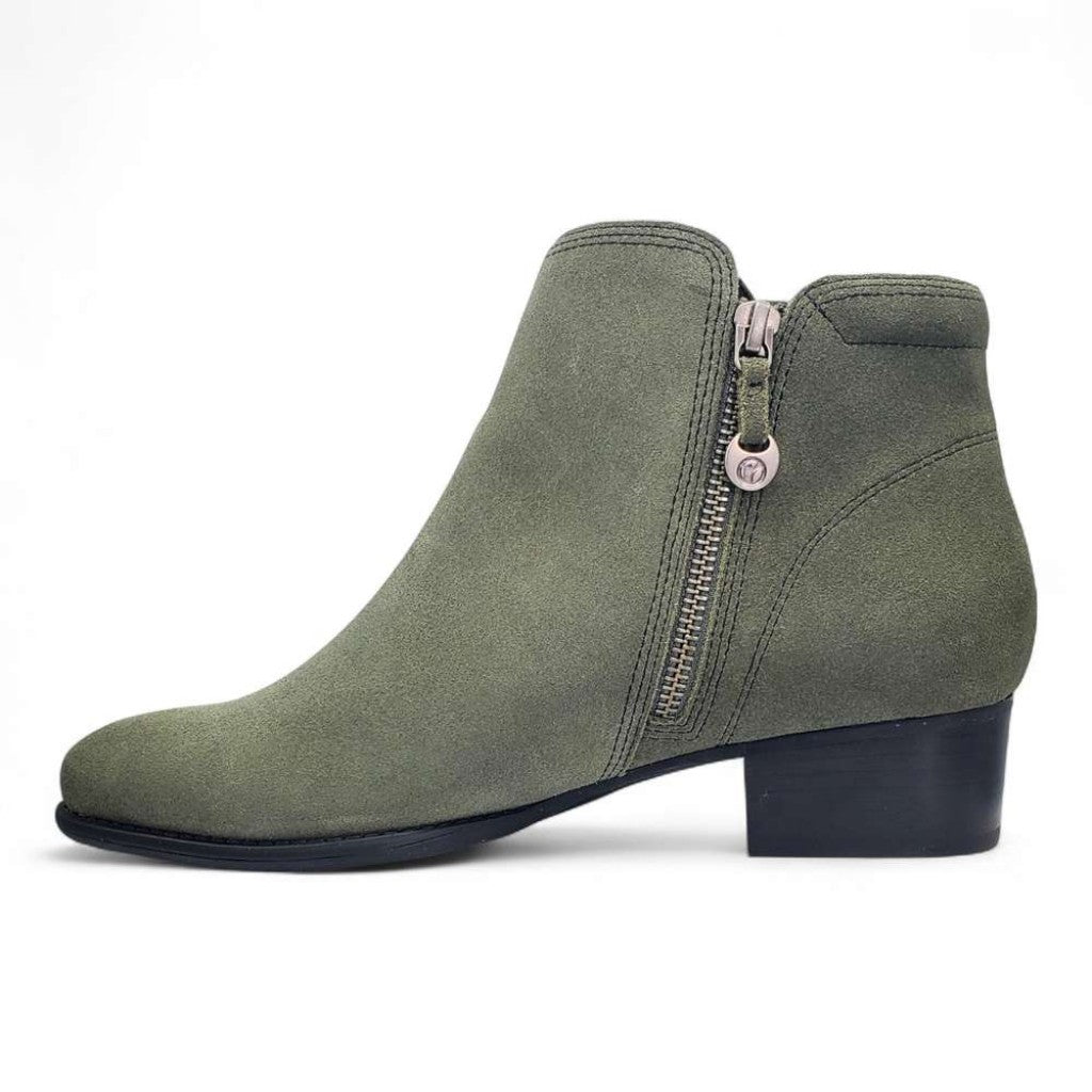 Revere Tiko Ankle Bootie Comfort & Support Women's Boot - Moss Suede - Product View - 3