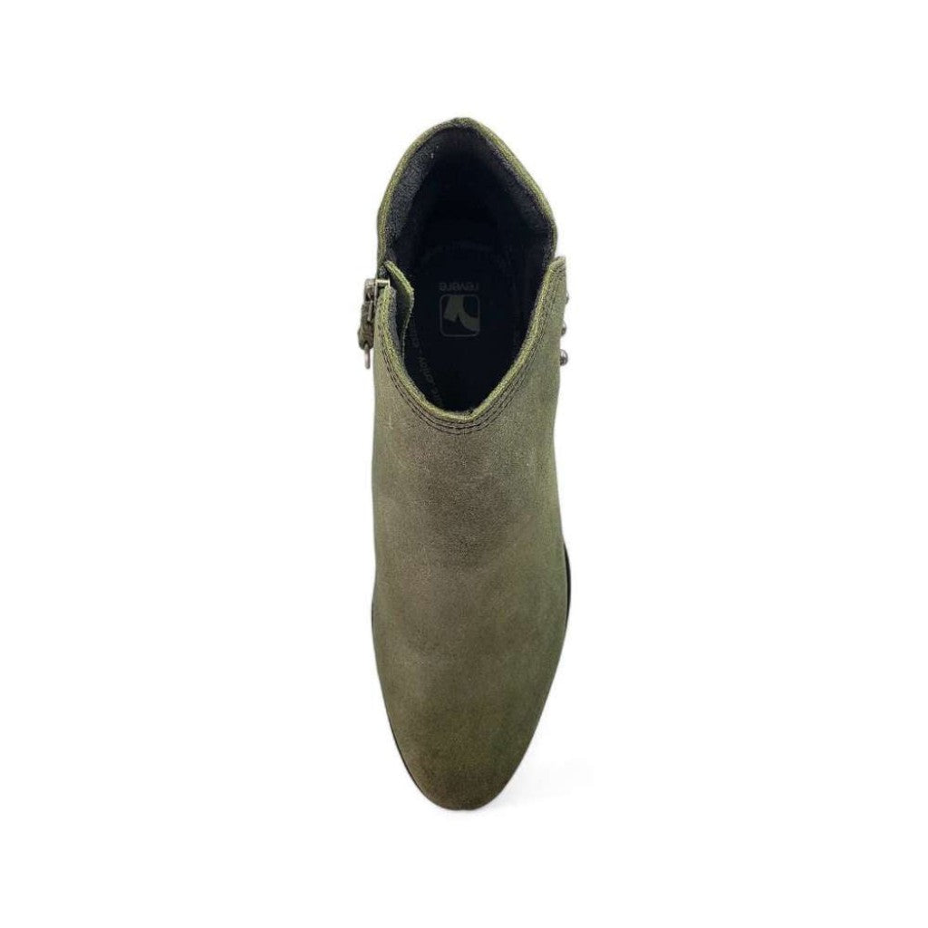 Revere Tiko Ankle Bootie Comfort & Support Women's Boot - Moss Suede - Product View - 4
