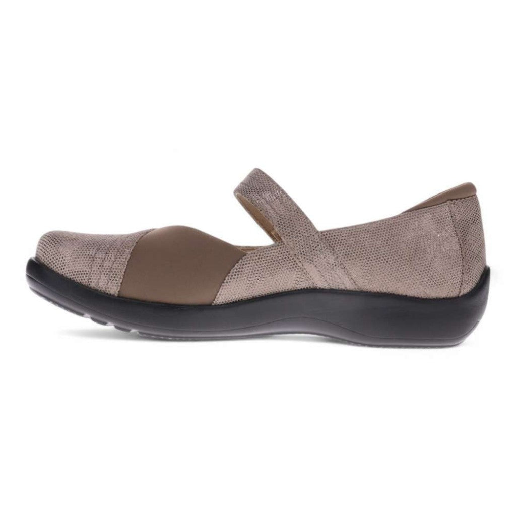 Revere Timaru Mary-Jane Supportive Cushioned Women's Flat - Champagne Angle - Product View - 3