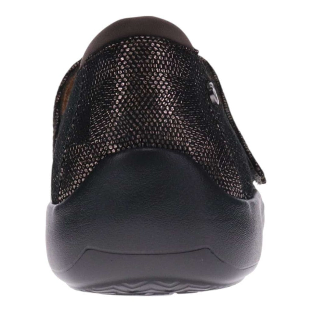 Revere Timaru Mary-Jane Supportive Cushioned Women's Flat - Gunmetal Angle - Product View - 6