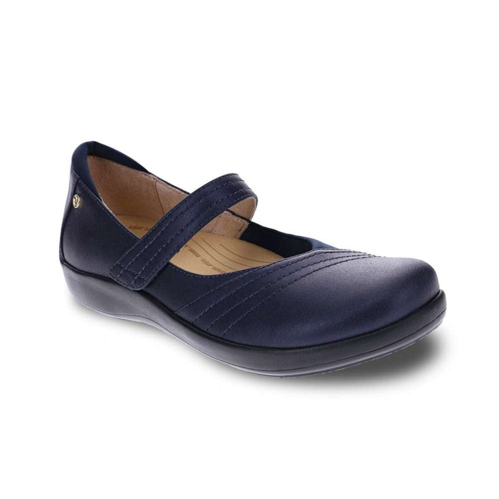 Revere Timaru Mary-Jane Supportive Cushioned Women's Flat - Sapphire - Product View - 1