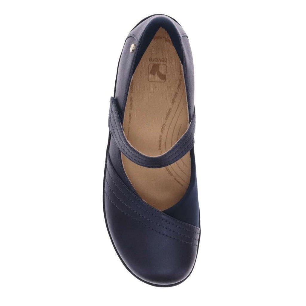 Revere Timaru Mary-Jane Supportive Cushioned Women's Flat - Sapphire - Product View - 4