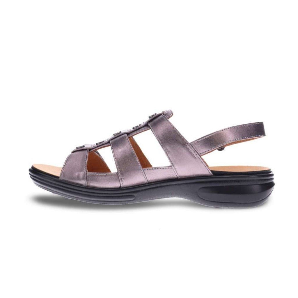 Revere Toledo Slingback Women's Sandal - Gunmetal - Product View - 3
