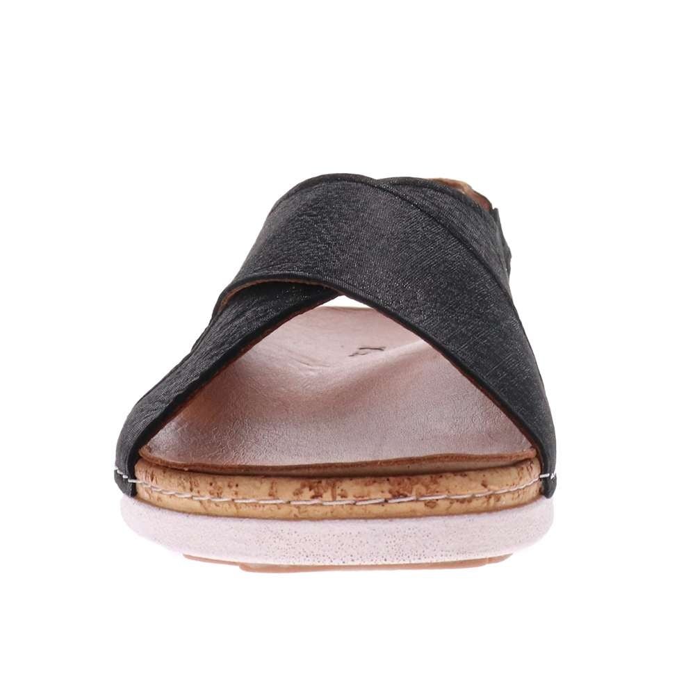 Revere Women's Cottesloe Slingback Sandal - Black Linen - Product View - 5
