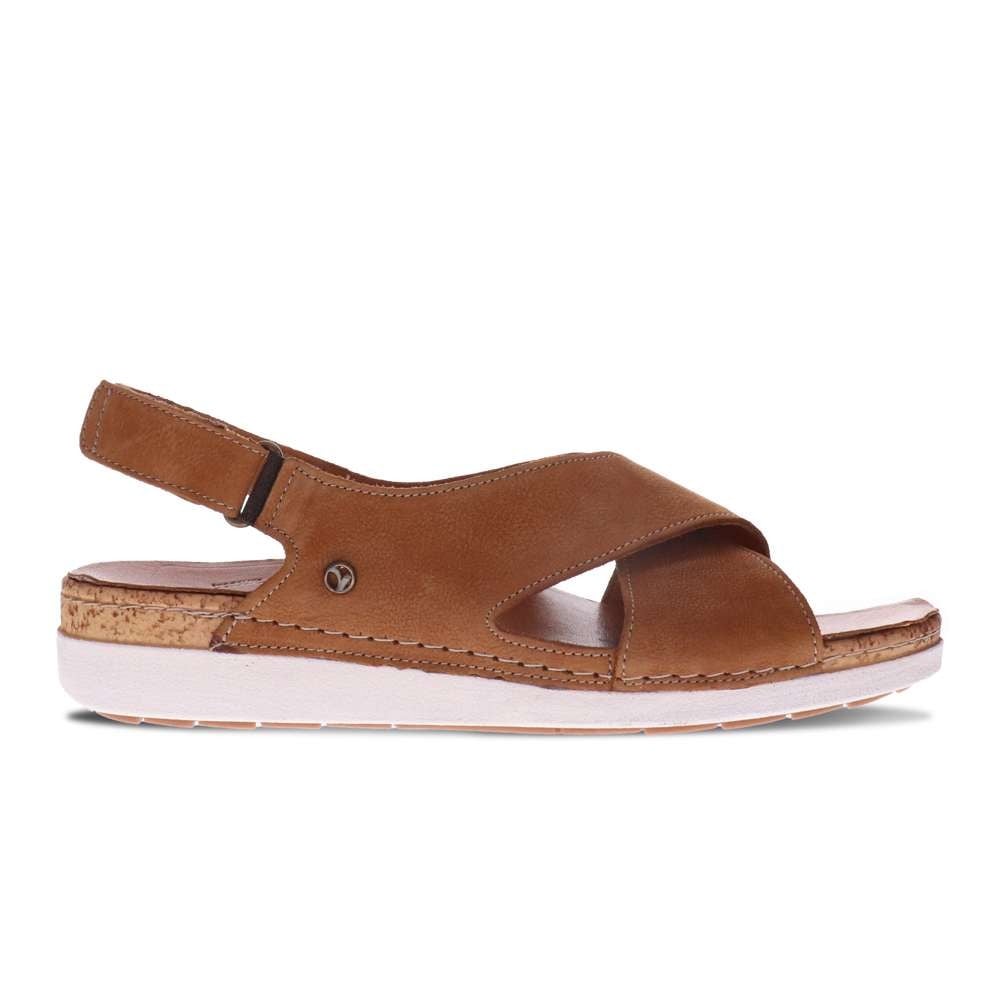 Revere Women's Cottesloe Slingback Sandal - Caramel - Product View - 2
