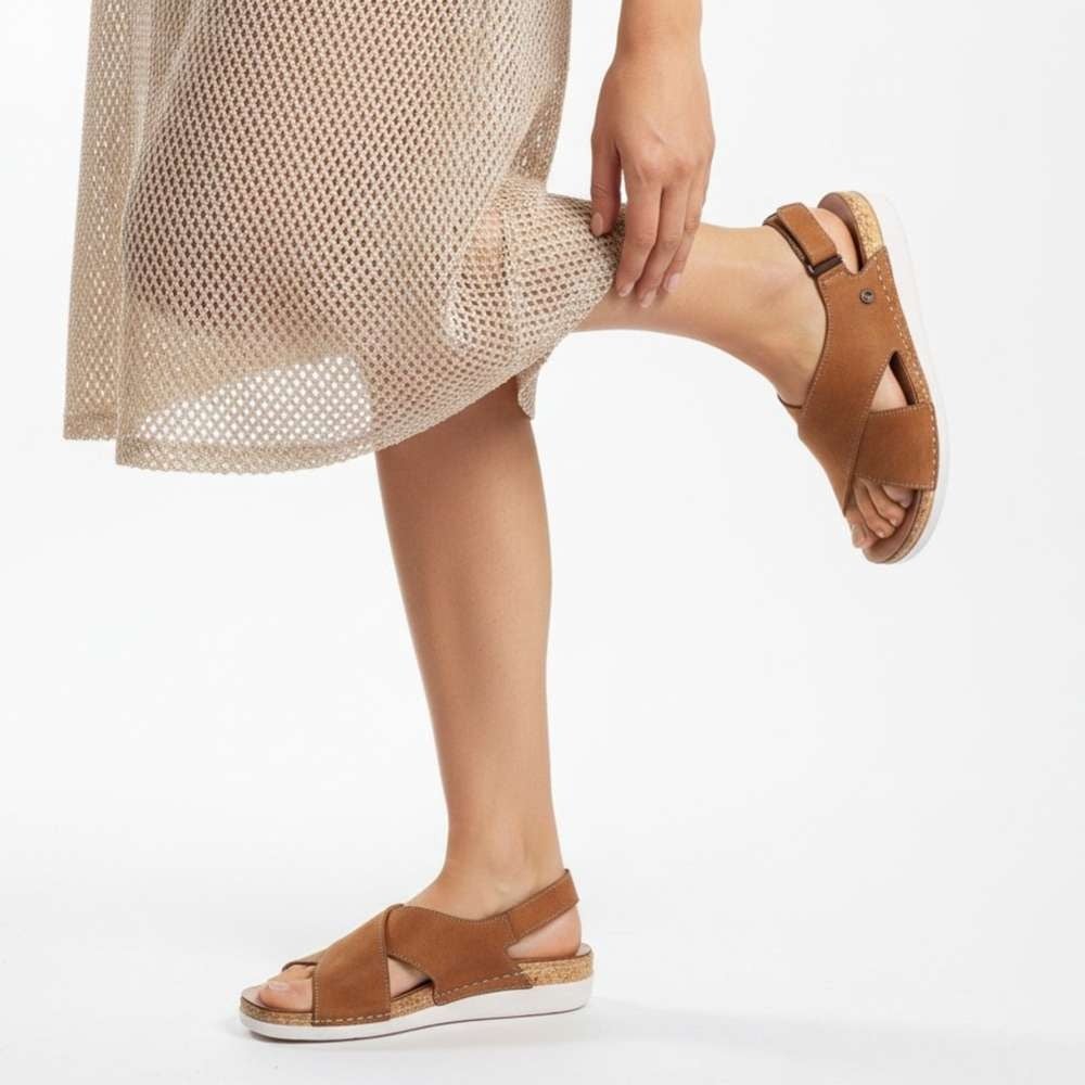Revere Women's Cottesloe Slingback Sandal - Caramel - Product View - 6