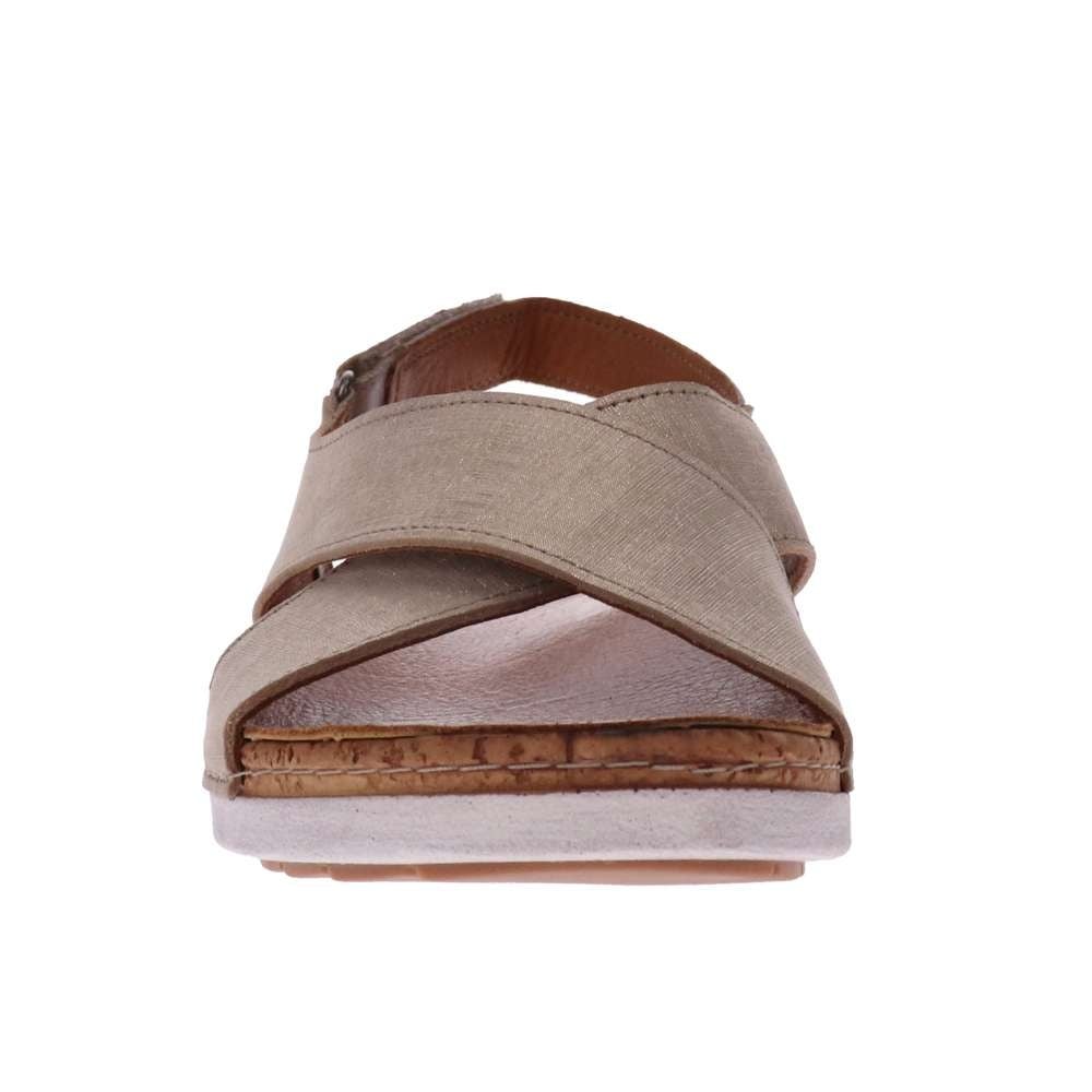 Revere Women's Cottesloe Slingback Sandal - Gold Linen - Product View - 5