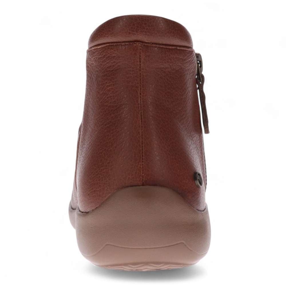 Revere Women's Salzburg Zip Ankle Boot - Mocha - Sole View - 7