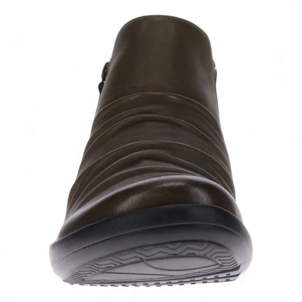 Revere Women's Salzburg Zip Ankle Boot - Olive - Product View - 5