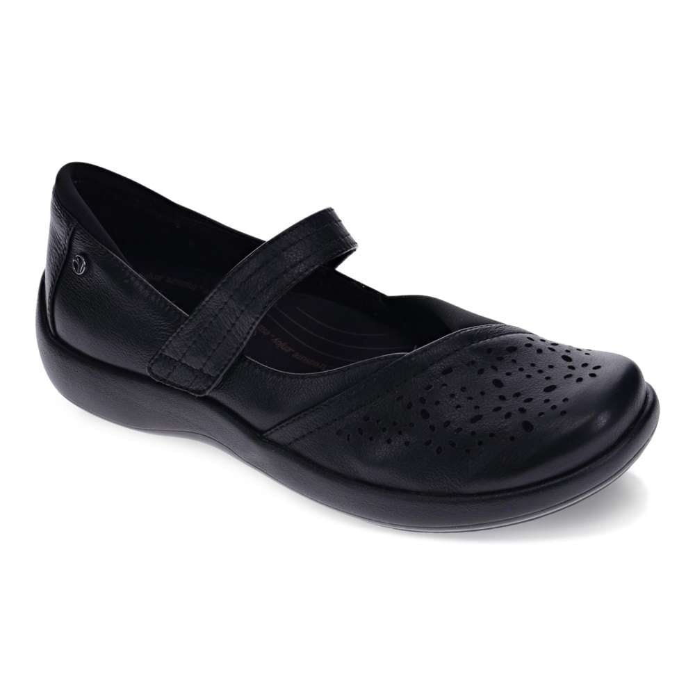 Revere Women's Timaru Perf Mary-Jane Casual - Black - Product View - 1