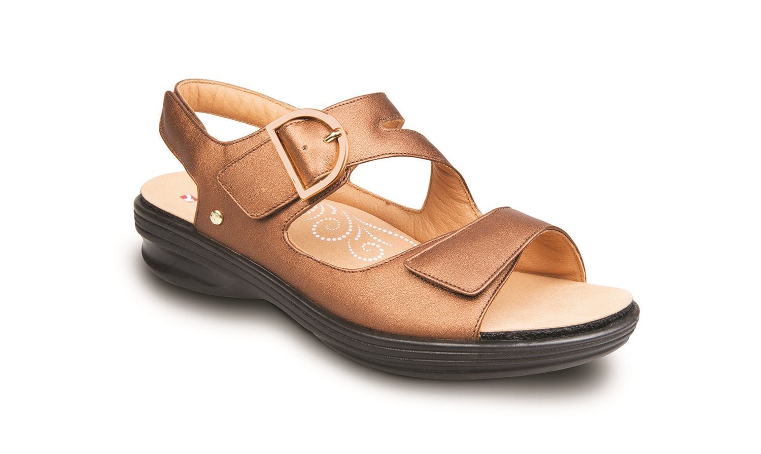 Revere Barcelona - Women's Sandals with Removable Insoles - Bronze