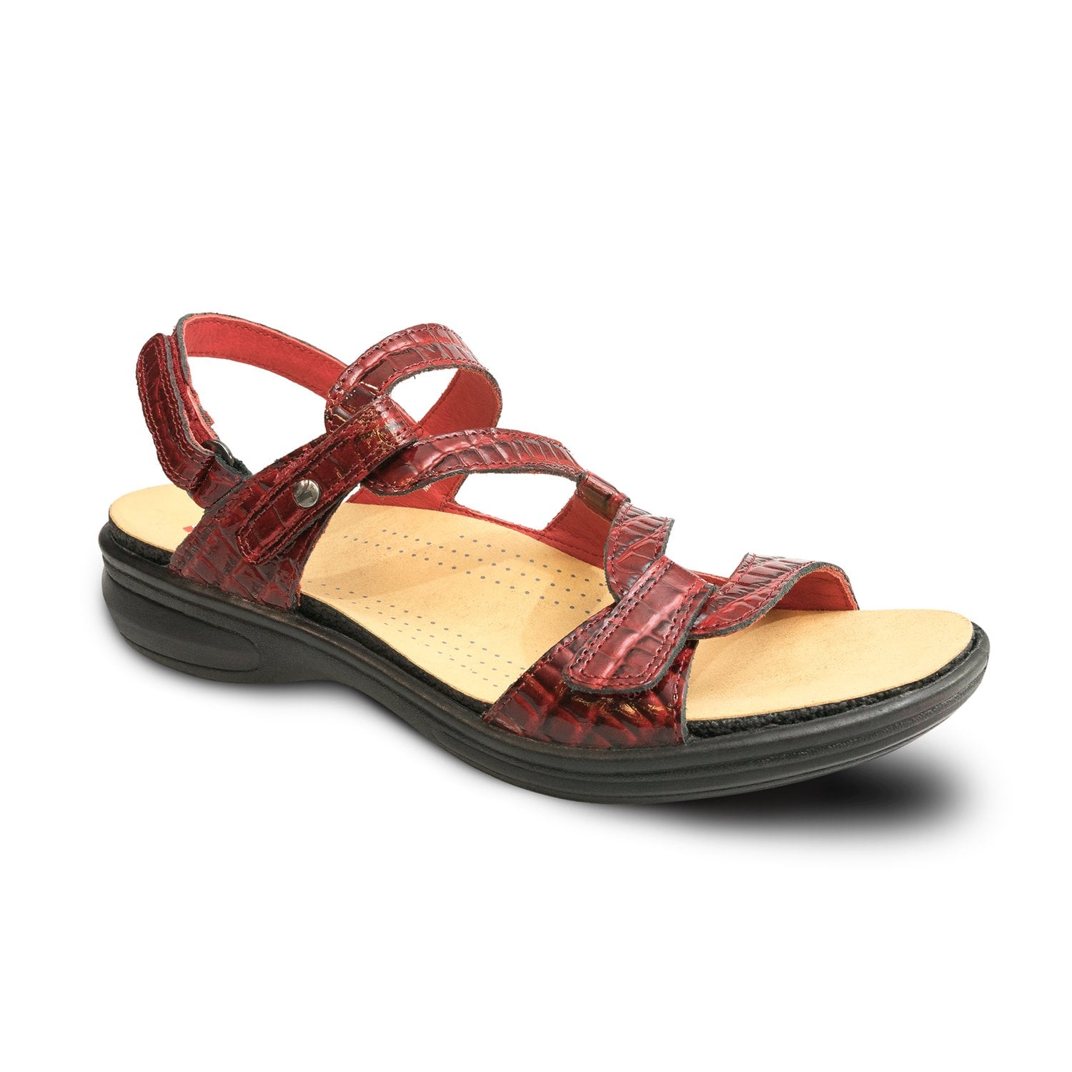 Revere Miami - Women's Adjustable Sandal - Miami Red Croc