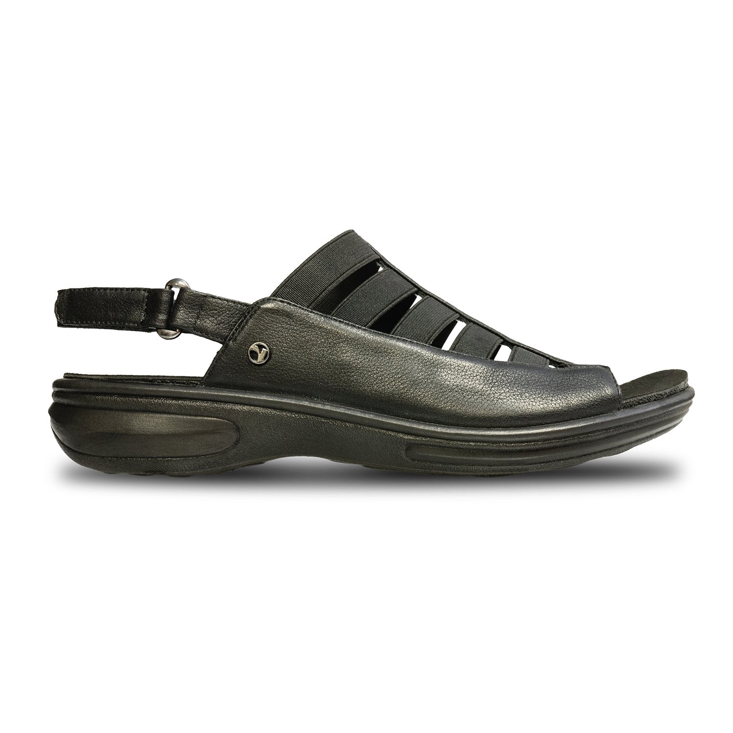 Revere Olympia - Women's Backstrap Sandal - Olympia Black Side