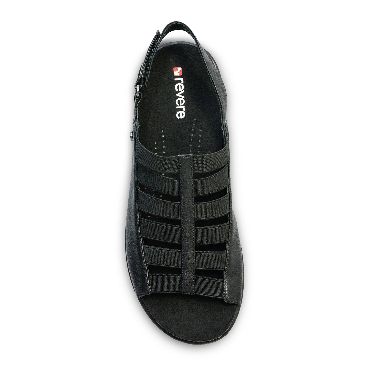 Revere Olympia - Women's Backstrap Sandal - Olympia Black Top